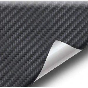Black Carbon Fiber Leather